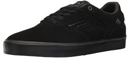 Emerica Men’s The Reynolds Low Vulc Skate Shoe, Black/Black/Grey, 11 Medium US