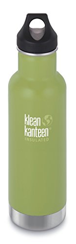 Klean Kanteen 20oz  Classic Vacuum Insulated (w/Loop Cap) Bamboo Leaf