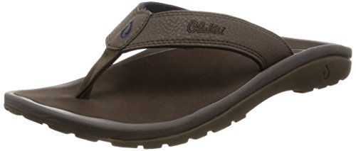 OluKai Ohana Sandal – Men’s Darkwood/Darkwood 10