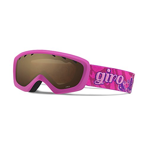 Giro Chico Youth Snow Goggles Berry / Magenta Butterflies / Amber Rose