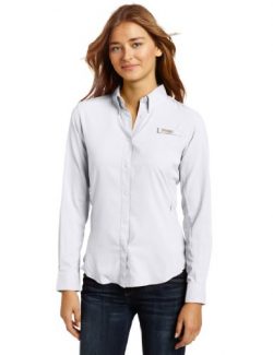 Columbia Women’s Tamiami II Long Sleeve Shirt, White, Medium
