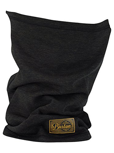 Burton DR Wool Neck Warmer, True Black Heather, One Size