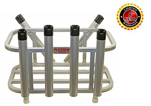Jet Ski Fishing Rod Rack & Cooler Holder Combo (Mill Finish)