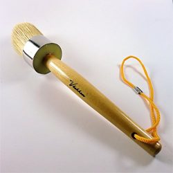 Vhokken Round Chalk Paint Wax Brush – Natural Bristle, Annie Sloan Quality – for Furniture, Sten ...