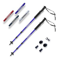 Bagail trekking Poles Anti Shock Adjustable Hiking Walking All-around Trail Poles with EVA Foam  ...