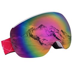 Unigear OTG Ski Goggles, Over Glasses Snowboard Snow Spherical Anti-fog Goggles for Men & Wo ...