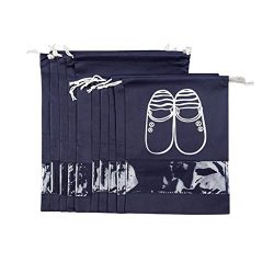 Pack of 10 Portable Dust-proof Breathable Travel Shoe Organizer Bags for Boots, High Heel — ...