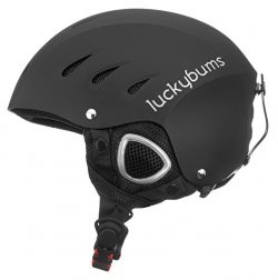 Lucky Bums Snow Sport Helmet, Matte Black, Medium