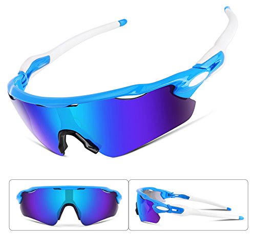 FEISEDY Polarized Sports Sunglasses REVO Changeable Lenses TR90 Frame Cycling B2280