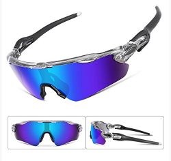 FEISEDY Polarized Sports Sunglasses REVO Changeable Lenses TR90 Frame Cycling B2280
