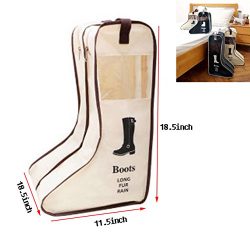 Orient Home High-Grade Unique DesignNon-Woven Fabric Dust Cap boot Storage Bag(Long-White)