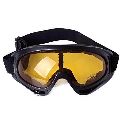 HDE Outdoor Winter Sports Snowmobile Ski Goggles Snowboarding Protective Eyewear with Scratch Re ...
