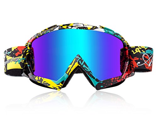 Basecamp Snow Skiing Snowboarding Goggles,Unisex Motocross Sports Snowmobile Snowboard Ski Goggl ...