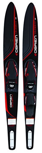 O’Brien Celebrity Combo Water Skis with x-7 Bindings, Red, 68″