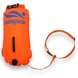 Swim Buoy Dry Bag HOTSPEAR for Open Water swimmers and Triathletes Swimming Tow Float Durable Ny ...