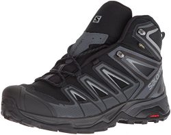 Salomon Men’s X Ultra 3 Mid GTX Trail Running Shoe, Black, 11 M US