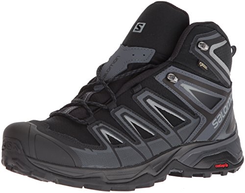 Salomon Men’s X Ultra 3 Mid GTX Trail Running Shoe, Black, 11 M US