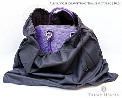 Tiffany Hansen’s Cotton Large Drawstring Shoe & Purse Travel Storage Bag 4 Pack (Cotton)