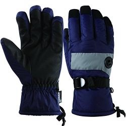 HighLoong Kids Waterproof Ski Snowboard Gloves Thinsulate Lined Winter Cold Weather Gloves for b ...