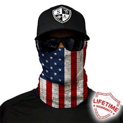 Salt Armour Face Mask Shield Protective Balaclava Bandana MicroFiber Tube Neck Warmer (American  ...
