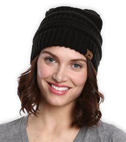 Tough Headwear Cable Knit Beanie – Thick, Soft & Warm Chunky Beanie Hats for Women &am ...