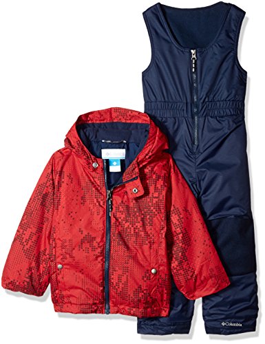 Columbia Little Boys’ Frosty Slope Set, Mountain Red Energy Dot, 4T