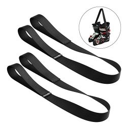 COSMOS 2 Pcs Ski Boots Carrier Strap Snowboard Boot Shoulder Sling Leash for Ice Skates Rollerblades