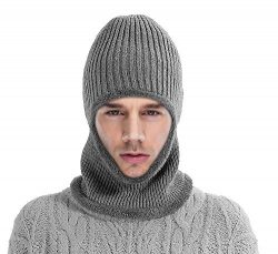 MOCOFO Kint Winter Hats, 3-in-1 Cold Weather Beanie with Flexible Neck Guard for Men and Women,W ...