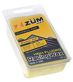 ZUMWax HIGH FLUORO Ski/Snowboard RACING WAX – WARM Temperature – 100 gram – EX ...