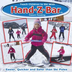 HAND-Z-BAR Kids Downhill Ski Trainer to Learn/Teach Beginner Alpine Skiing