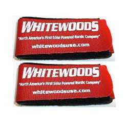 New Whitewoods Set of 2 Cross Country Ski Ties Hold Together Easier to Carry Red