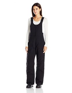 White Sierra Women’s Toboggan Insulated Bib, Black, Small