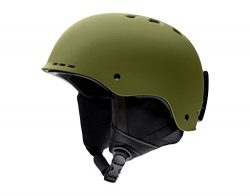 Smith Optics Adult Holt Ski Snowmobile Helmet – Matte Olive/Medium