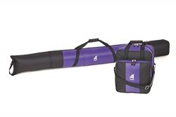 Athalon Deluxe Two-Piece Ski & Boot Bag Combo (Purple/Black)