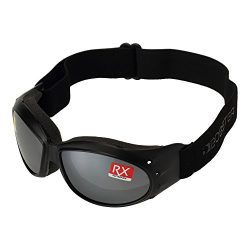 Bobster Cruiser Goggles,Black Frame/Smoked Reflective Lens,one size