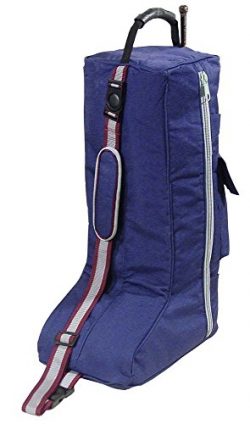 Derby Originals Padded 3 Layers English Tall Boots Carry Bags, Navy