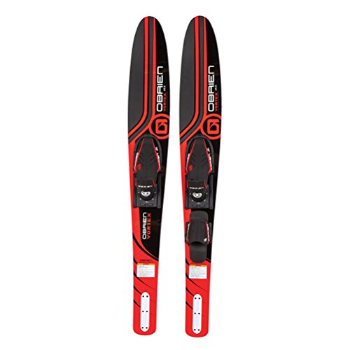 O’Brien Vortex Widebody Combo Water Skis 65.5″, Red