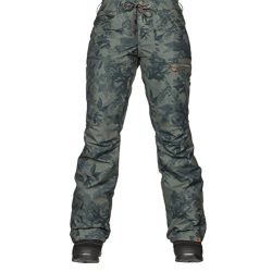 Roxy Snow Junior’s Rifter Printed Snow Pant, Dusty Ivy_Sylvan Forest, S