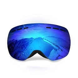 Uniquebella Lagopus Interchangeable Lens OTG Ski Goggles Anti-fog Polarized UV400 Protection Sph ...
