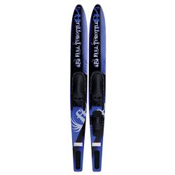 Absolute Outdoor Full Throttle Traditional Combination Skis (Blue, 68-Inch)