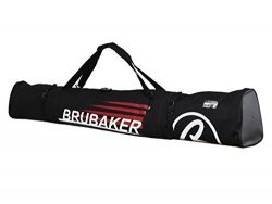 BRUBAKER Padded Ski Bag Skibag CARVER CHAMPION 170 cm / 66 7/8″ Black Red