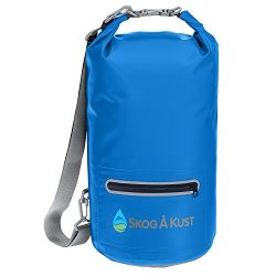 Såk Gear DrySak Waterproof Dry Bag with Exterior Zip Pocket, Shoulder strap and Reflective Trim, ...