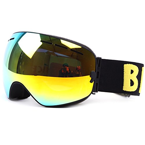 Ski Snowboard Goggles Windproof Anti-fog Dustproof Impact Resistance Adjustable Detachable Frame ...