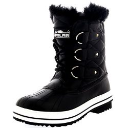 Womens Snow Boot Quilted Short Winter Snow Rain Warm Waterproof Boots – 7 – BLL38 YC0023