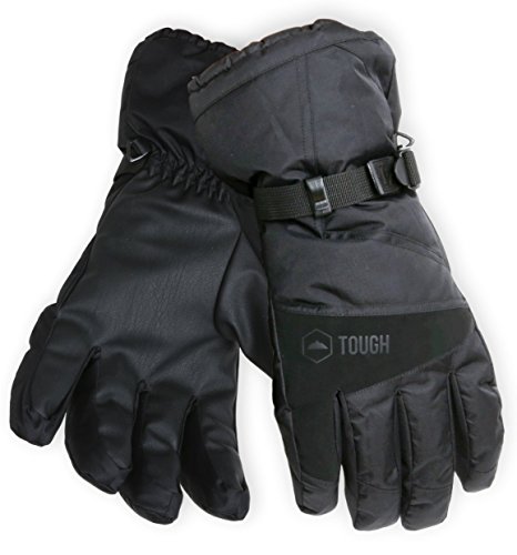 Winter Ski & Snowboard Gloves with Wrist Leashes – Waterproof & Windproof Snow Glo ...