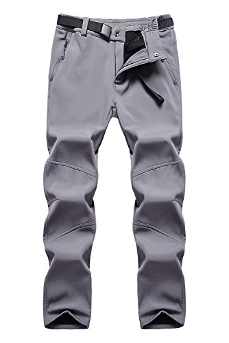 Anlamb Women’s Outdoor Waterproof Windproof Fleece Cargo Snow Ski Hiking Pants US1613W Dar ...