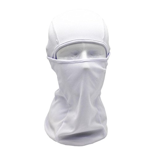 Chartsea Tactical Motorcycle Cycling Hunting Outdoor Ski Full Face Mask Helmet (White)