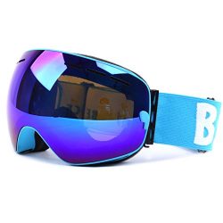 Ski Snowboard Goggles Windproof Anti-fog Dustproof Impact Resistance Adjustable Detachable Frame ...