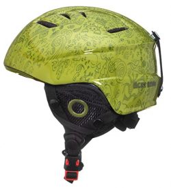 Lucky Bums Toddler Kids Alpine Doodlebug Ski Snowboard Sport Helmet, Green, M/L