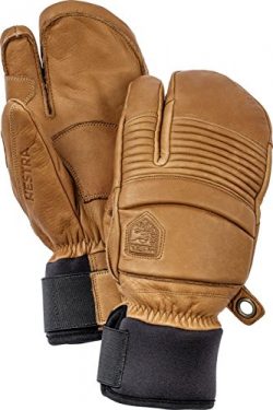 Hestra Leather Fall Line 3-Finger Short Leather Ski and Ride Glove/Mitten